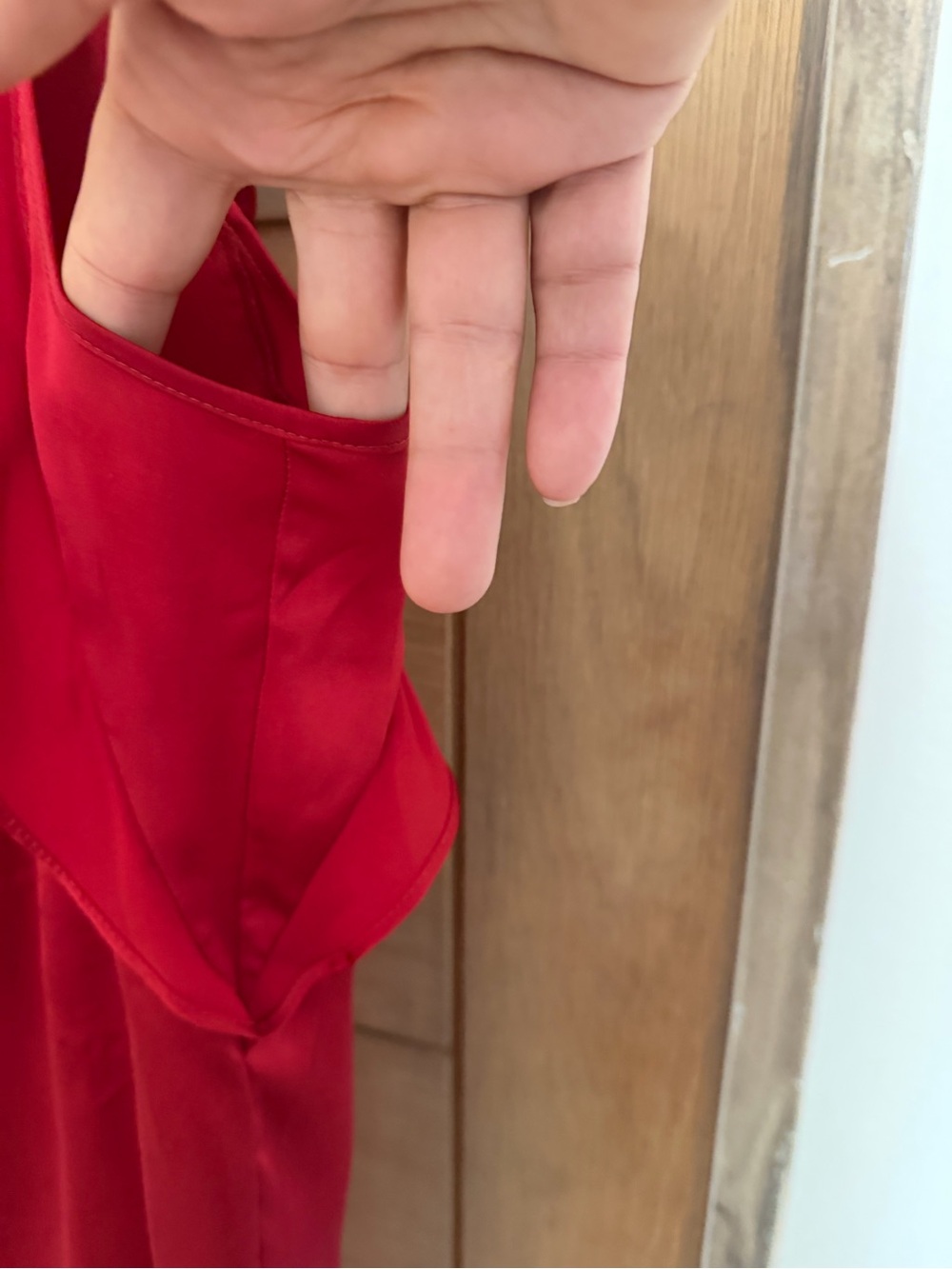 LOFT Raspberry Satin Ruffle Sleeve Tank - Picture 3 of 10